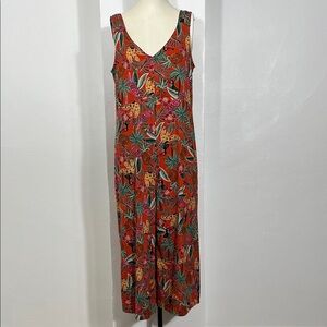 Tropical Print Jumpsuit